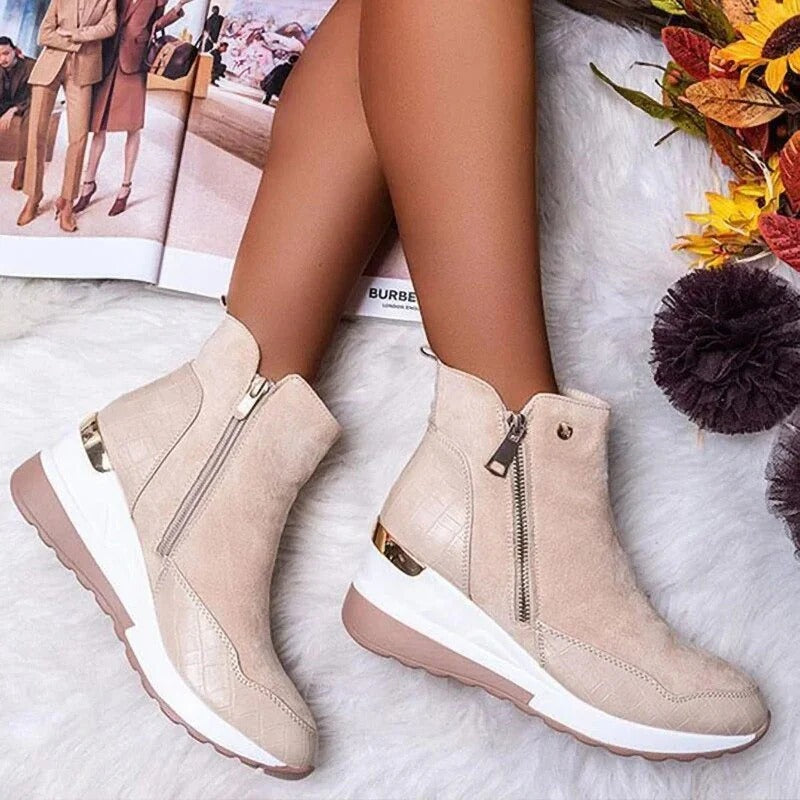 Dames schoenen halfhoog met orthopedische ondersteuning