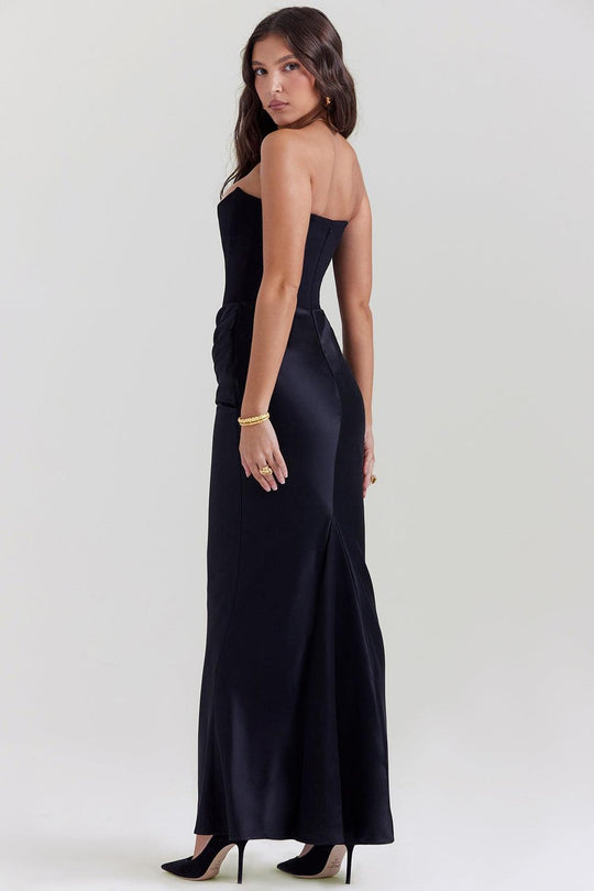 Dames Galajurk met Corset en Gedrapeerde Rok - Ava-3