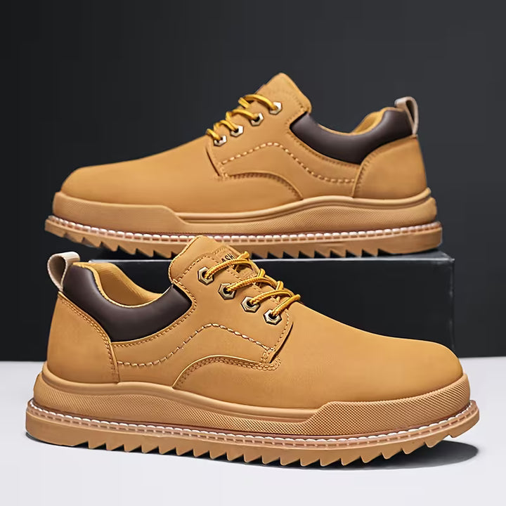 Schoenen heren | Veterschoenen heren | Antislip grip & stevige enkelsteun