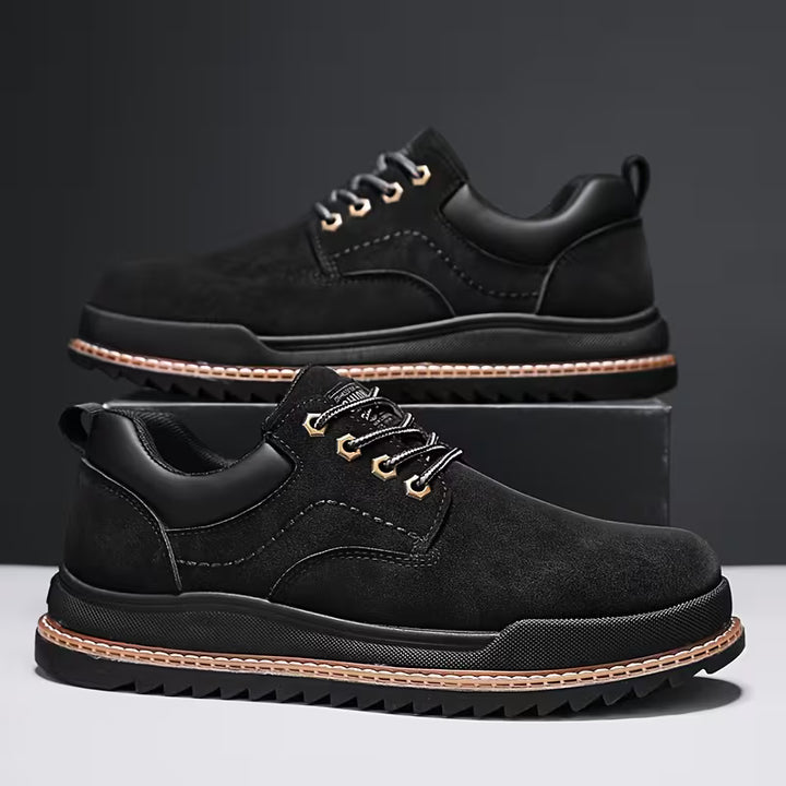 Schoenen heren | Veterschoenen heren | Antislip grip & stevige enkelsteun