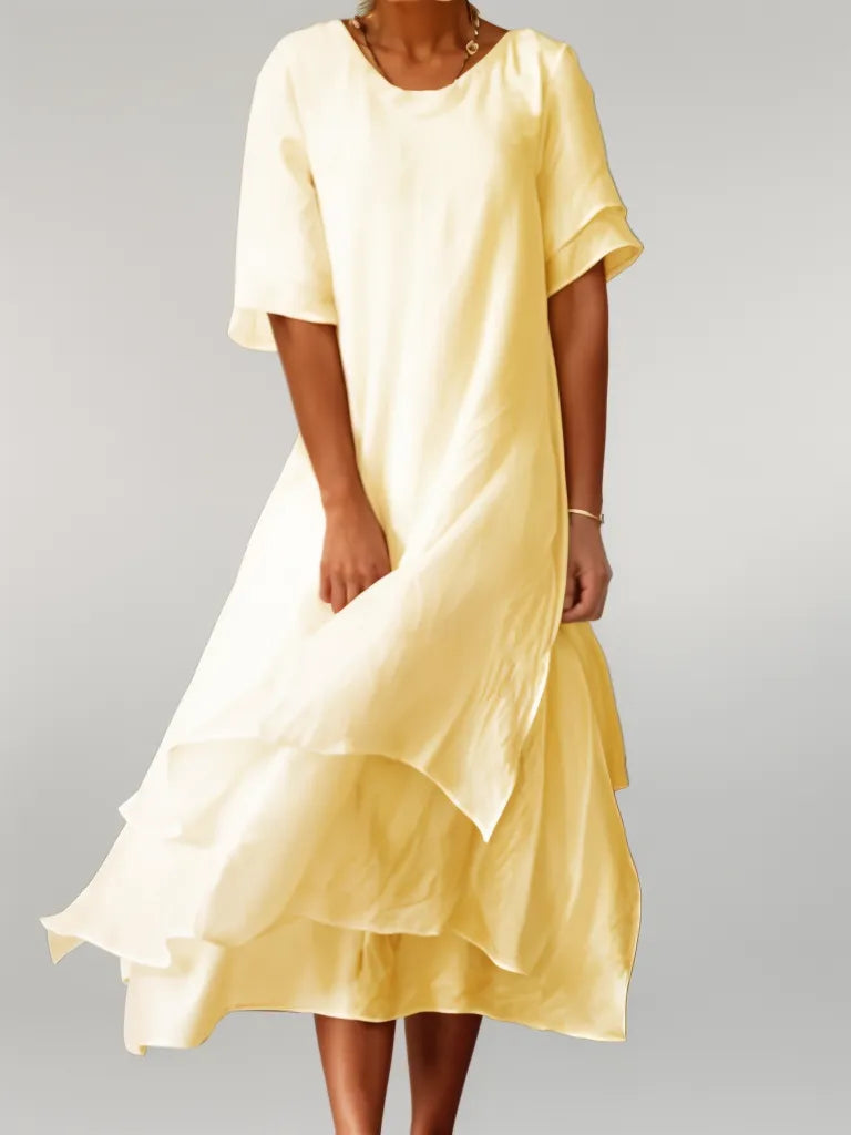 Variant image for Dames Gelaagde Jurk met Vloeiende Mouwen voor Avondgelegenheden - Marie-13
