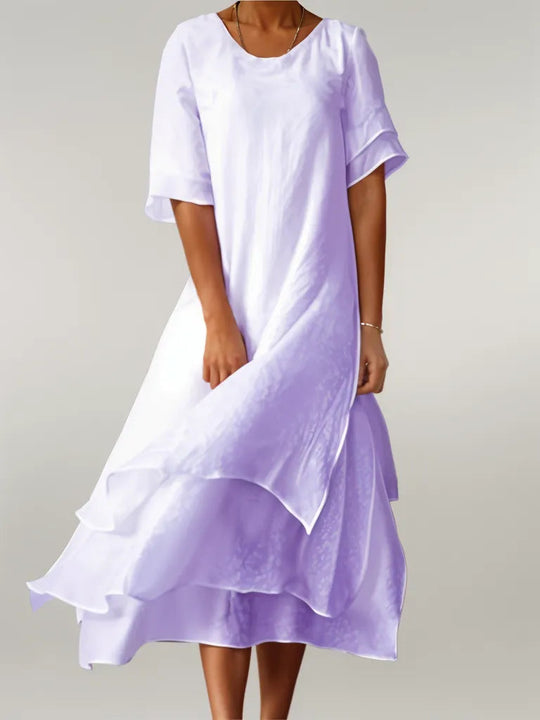 Variant image for Dames Gelaagde Jurk met Vloeiende Mouwen voor Avondgelegenheden - Marie-25