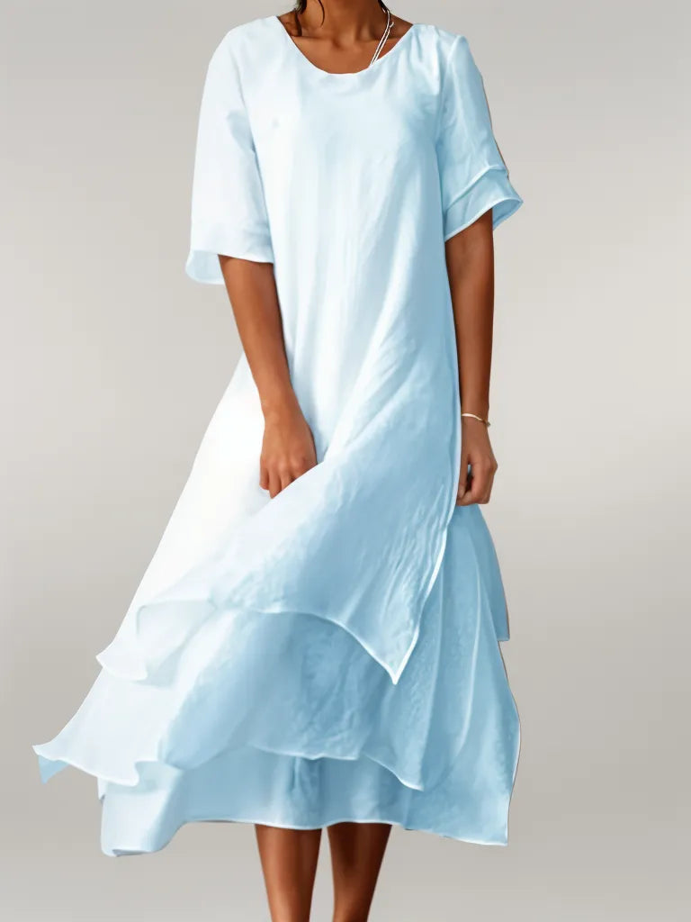 Variant image for Dames Gelaagde Jurk met Vloeiende Mouwen voor Avondgelegenheden - Marie-19