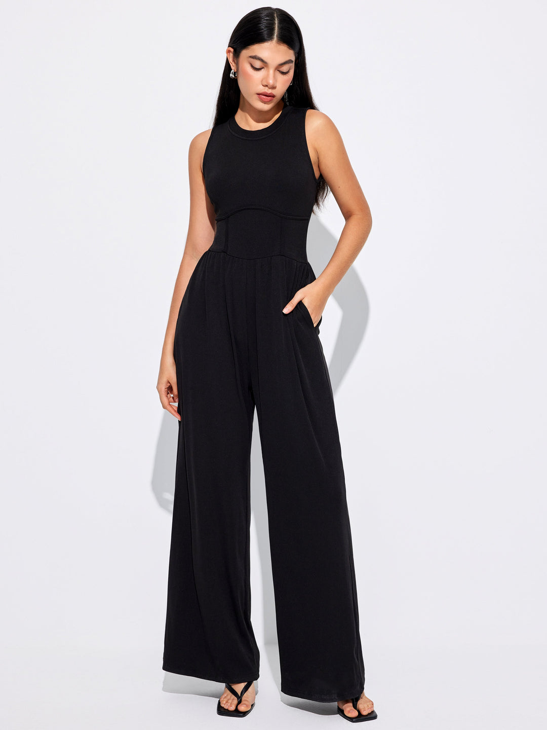 Dames Jumpsuit Feestelijk Met Wijde Pijpen - Elegante Stijl-1