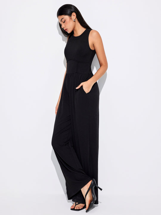 Dames Jumpsuit Feestelijk Met Wijde Pijpen - Elegante Stijl-5
