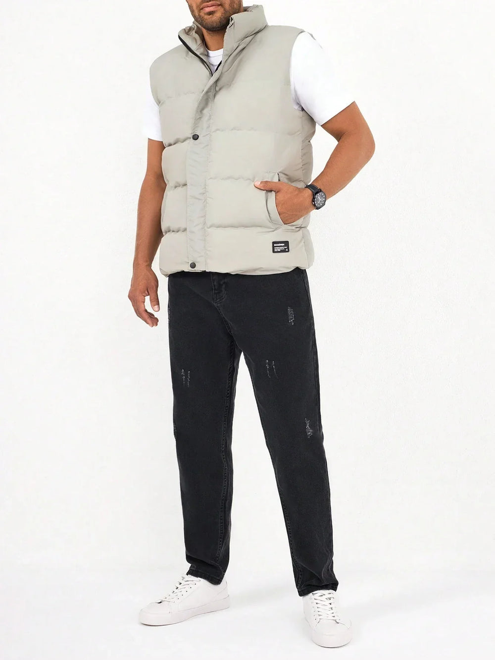 Apolinar - Gewatteerd herengilet met ritssluiting