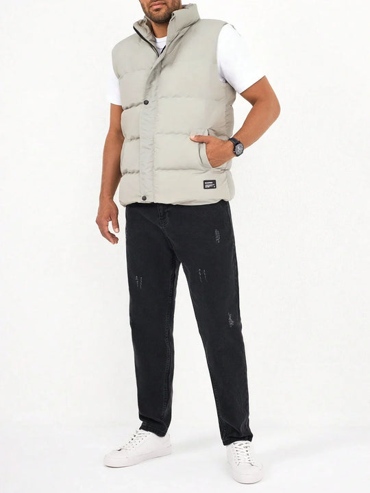 Apolinar - Gewatteerd herengilet met ritssluiting