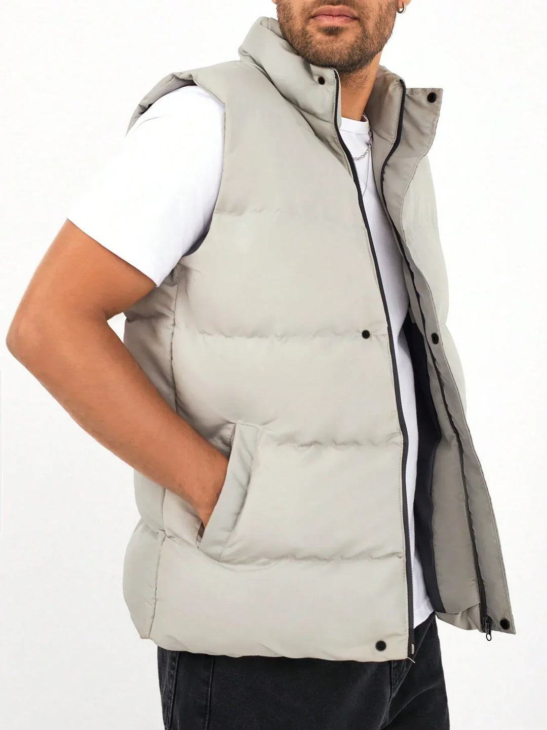 Apolinar - Gewatteerd herengilet met ritssluiting