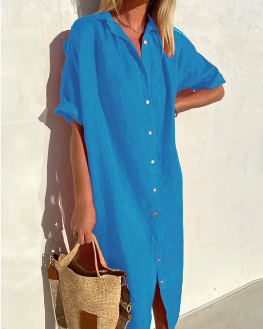 Variant image for Dames Lange Zomerjurk Elegante Rechte Pasvorm - Annabelle-13