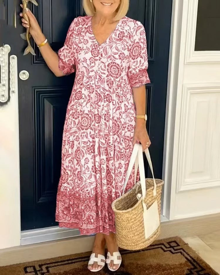 Dames Maxi Jurk Elegante Vloeiende Pasvorm - Louise-3