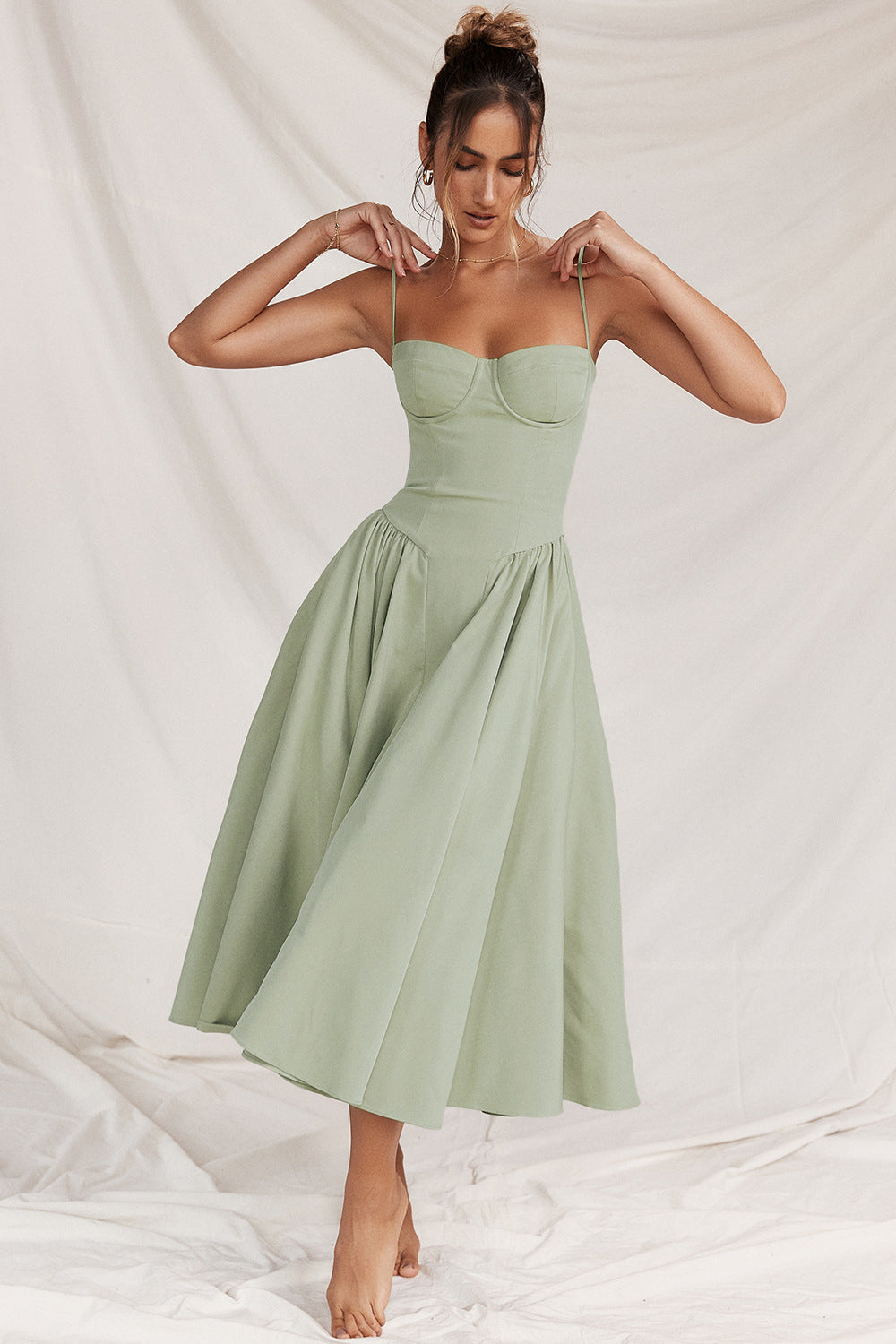 Variant image for Dames Zomerjurk Elegante Korsetstijl Voor Elke Gelegenheid - Evi-33