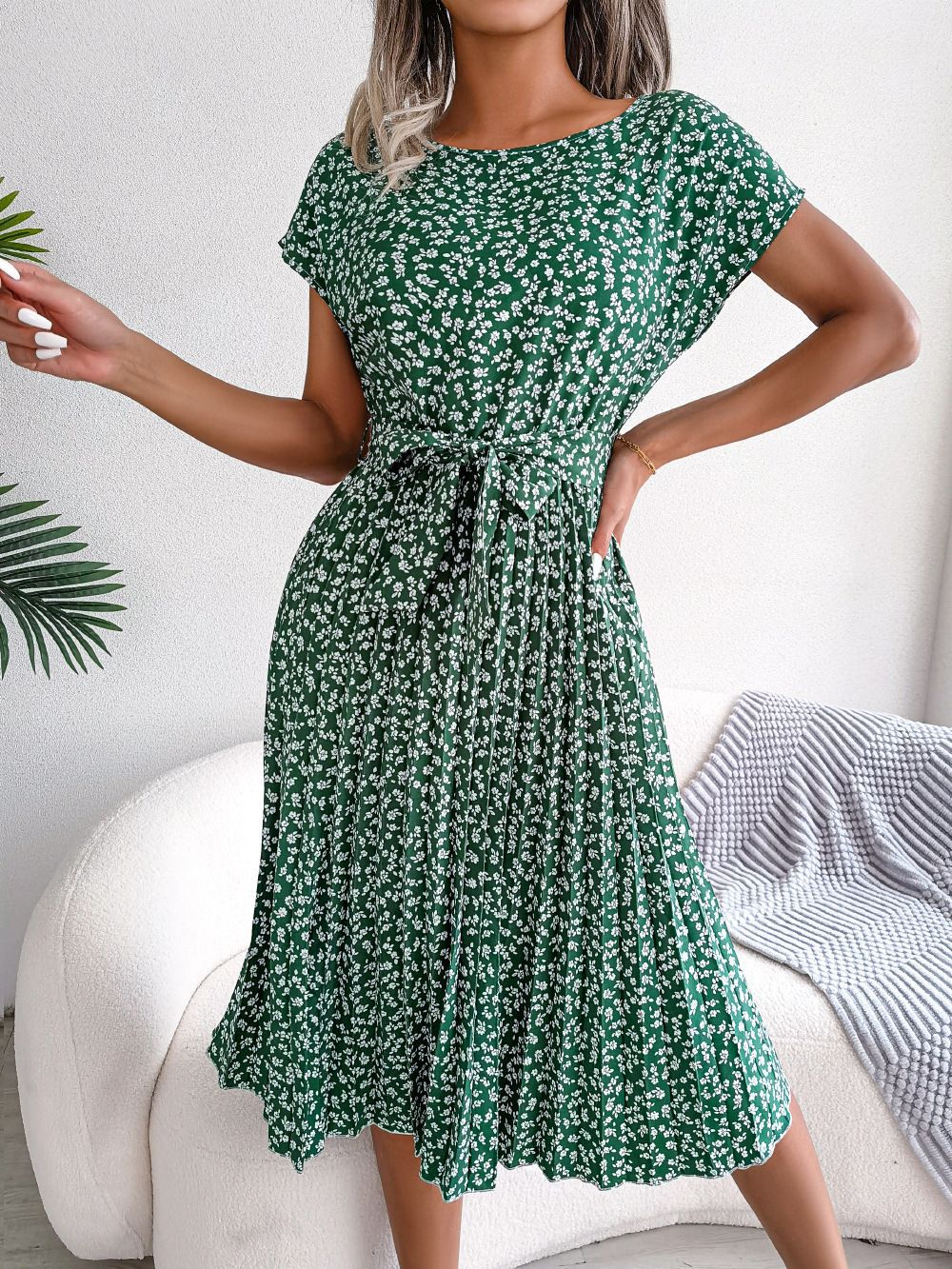 Variant image for Dames Zomerjurk Bloemenprint Elegante Stijl - Emma-9