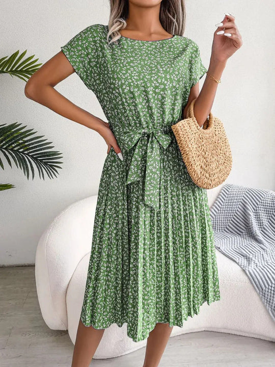 Dames Zomerjurk Bloemenprint Elegante Stijl - Emma-6
