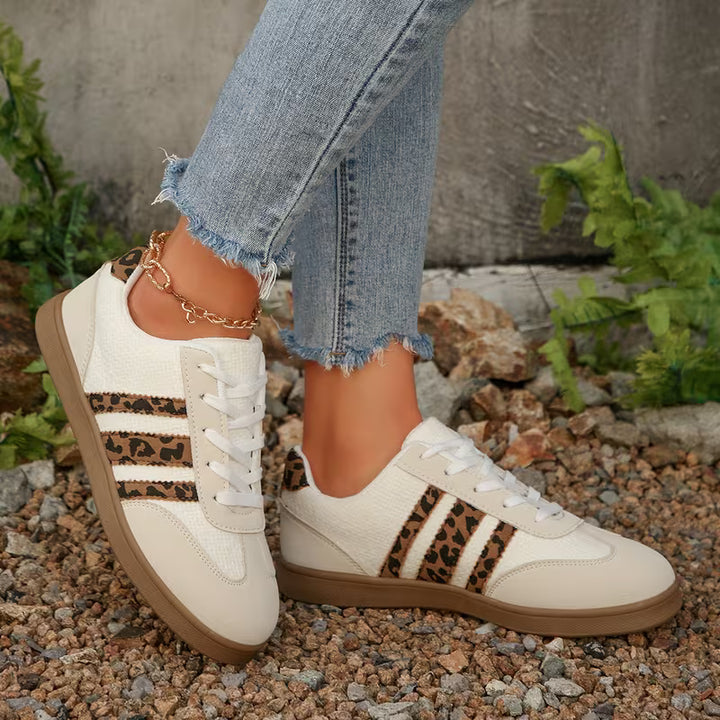Lage Sneakers Dames | Schoenen | Dierenprint Details voor Trendy Look