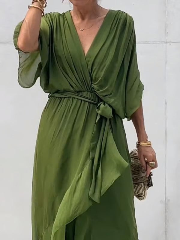 Dames Maxi Jurk Tijdloos Ontwerp Elegante Pasvorm - Laura-1