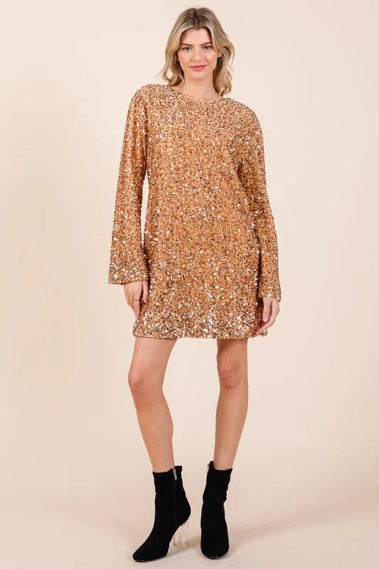 Dames Cocktailjurk Elegante Glitterdetails voor Bruiloft - Sera-2