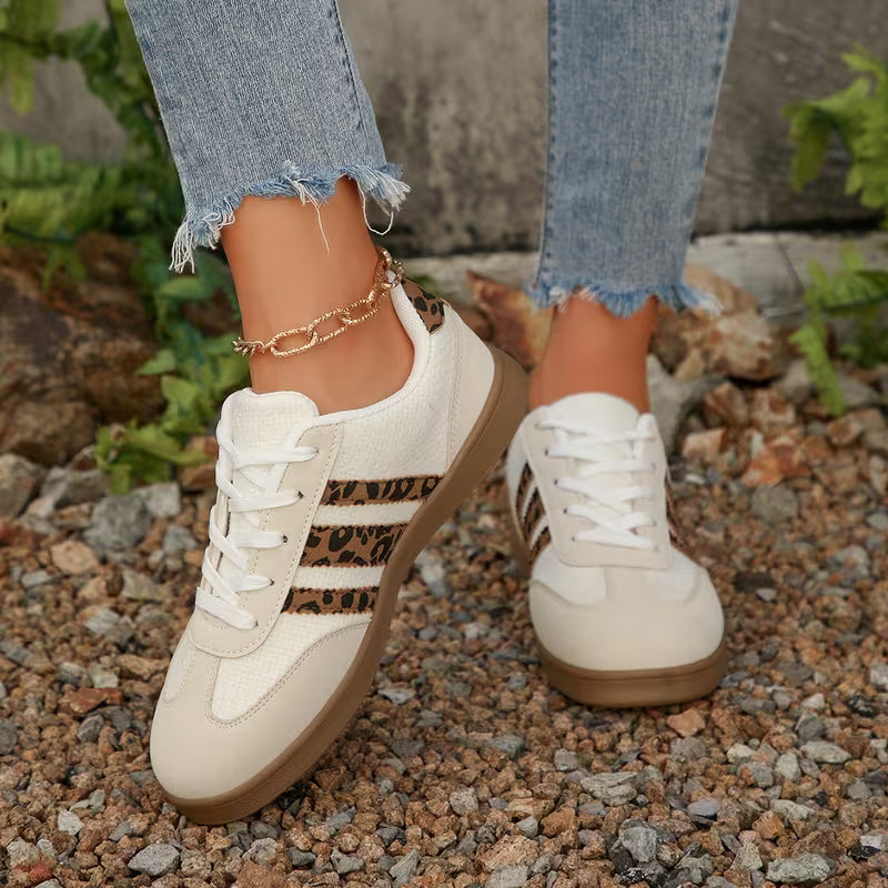 Lage Sneakers Dames | Schoenen | Dierenprint Details voor Trendy Look