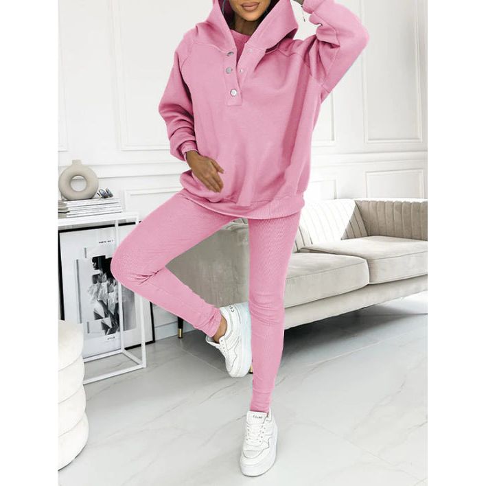 3-delige Knusse Hoodie Set voor vrouwen