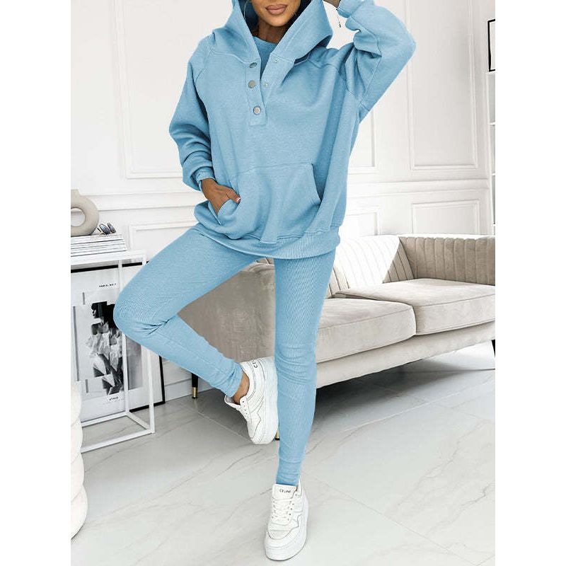 3-delige Knusse Hoodie Set voor vrouwen