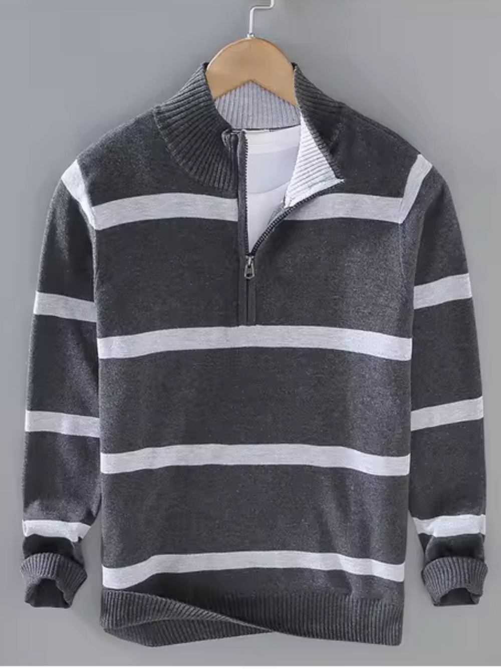 Joel - Sweater met strepen voor heren