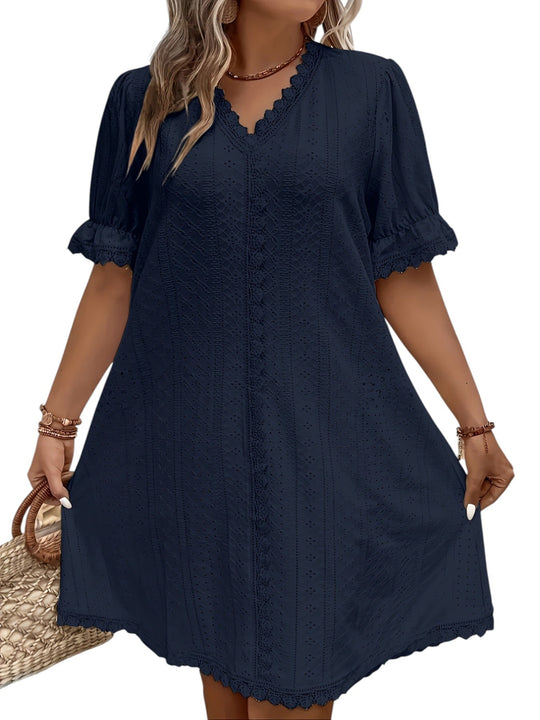 Variant image for Dames Plus Size V-Hals Jurk Elegant en Comfortabel - Sophie-26