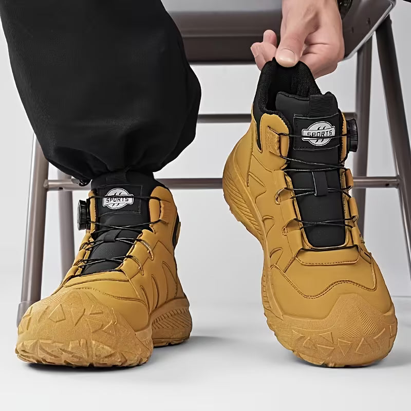 Werkschoenen Heren | Hoge schoen | Snelle Draaiknopsluiting & Stabiele Enkelsteun