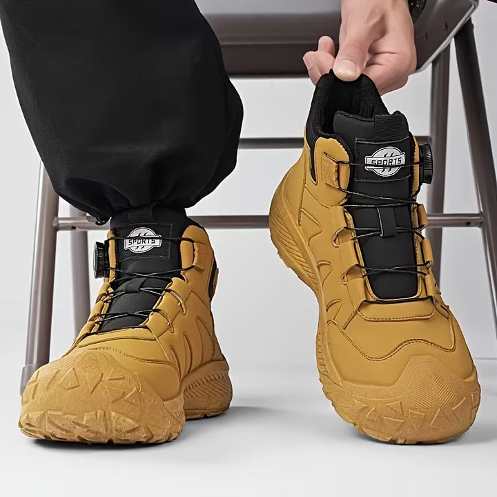 Werkschoenen Heren | Hoge schoen | Snelle Draaiknopsluiting & Stabiele Enkelsteun