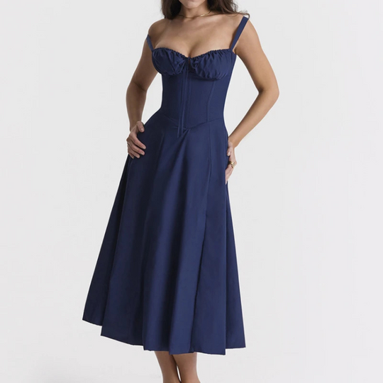 Variant image for Dames Boho Midi-jurk Bloemenprint A-lijn met Split - Amy-16