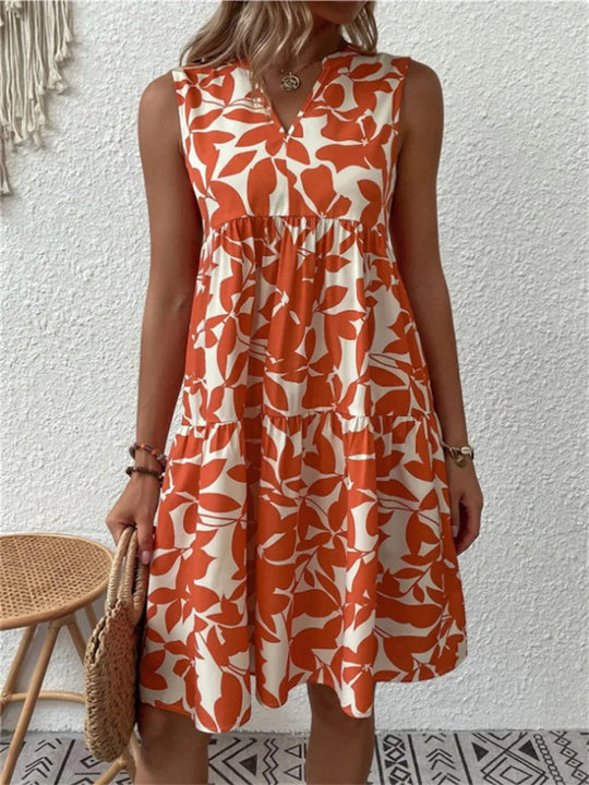 Variant image for Dames A-lijn Zomerjurk Bloemenpatroon - Dina-13