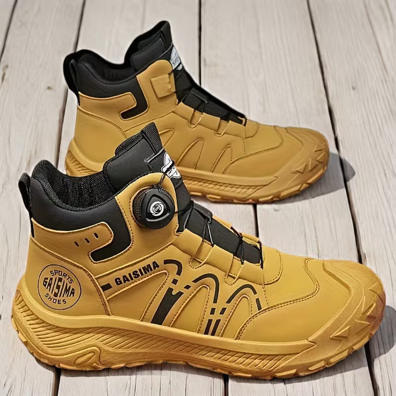 Werkschoenen Heren | Hoge schoen | Snelle Draaiknopsluiting & Stabiele Enkelsteun