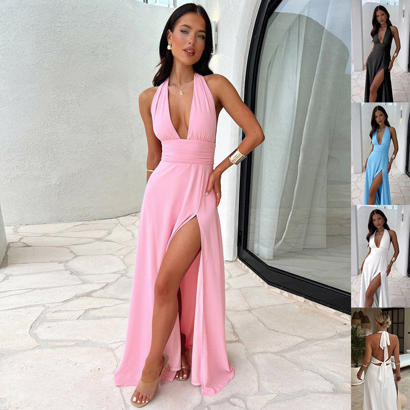 Dames Zomerjurk Elegante Snit Luchtige Stof - Lily-2