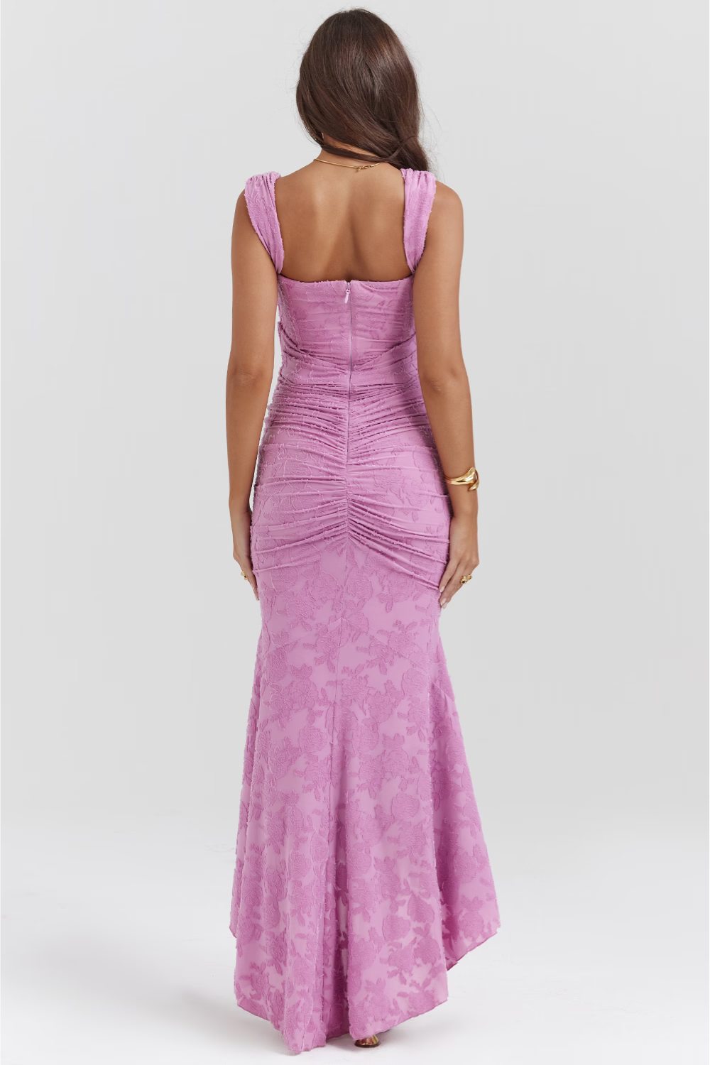 Dames Lange Jurk Bloemenprint Elegante Stijl voor Feestelijke Gelegenheden - Lena-5