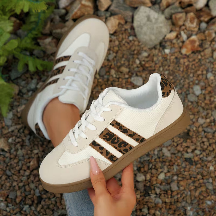 Lage Sneakers Dames | Schoenen | Dierenprint Details voor Trendy Look