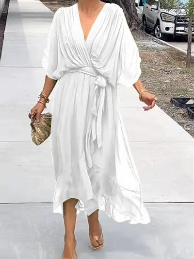 Dames Maxi Jurk Tijdloos Ontwerp Elegante Pasvorm - Laura-6