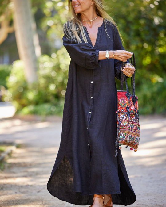 Dames Zomerjurk Lichte Comfortabele Pasvorm - Emma-6