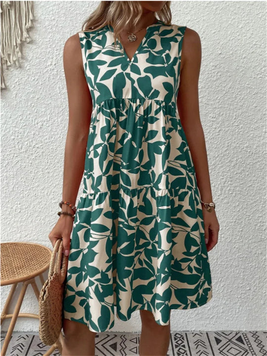 Variant image for Dames A-lijn Zomerjurk Bloemenpatroon - Dina-6
