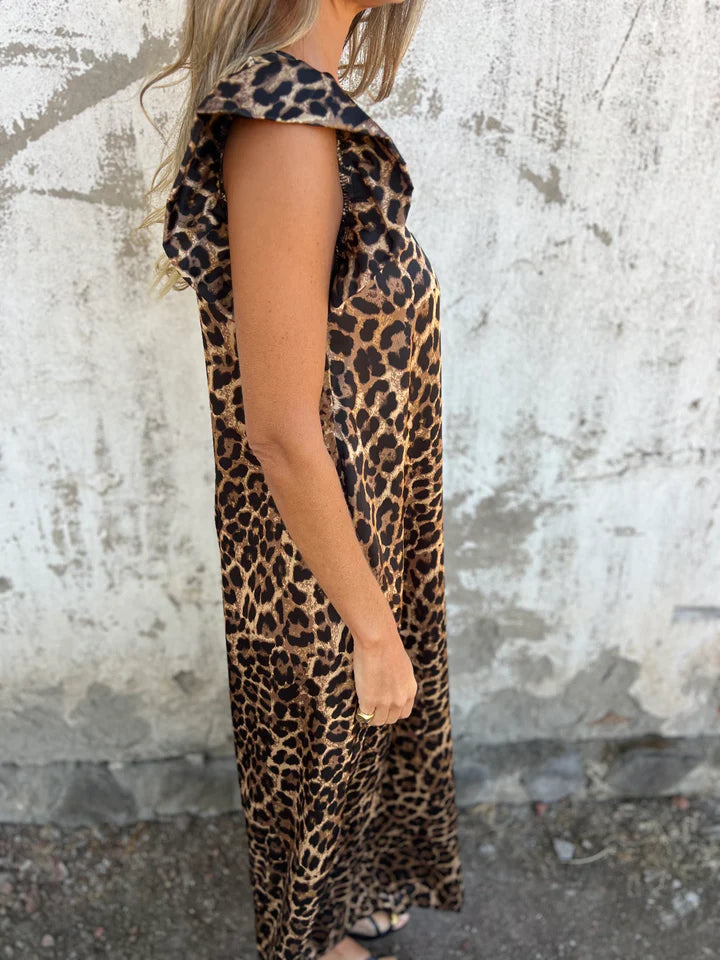 Dames Jumpsuit Elegante Luipaardprint Flatterende Pasvorm - Jessica-5
