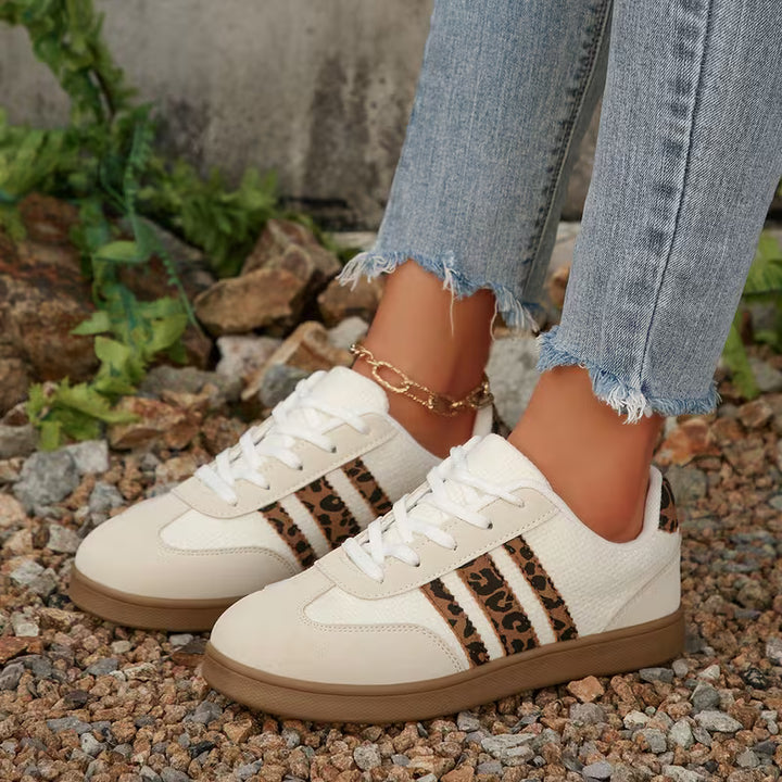 Lage Sneakers Dames | Schoenen | Dierenprint Details voor Trendy Look