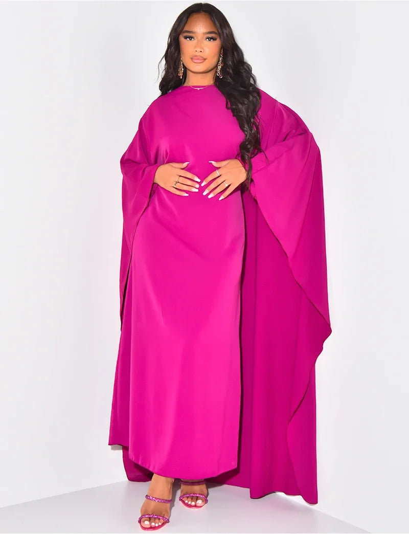 Variant image for Vrouwen Satijnen Abaya Elegante Vloeiende Pasvorm - Annelore-25
