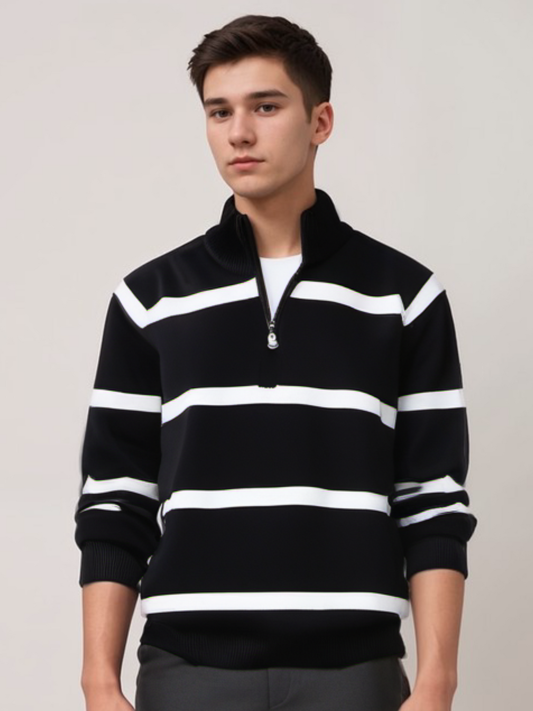 Joel - Sweater met strepen voor heren