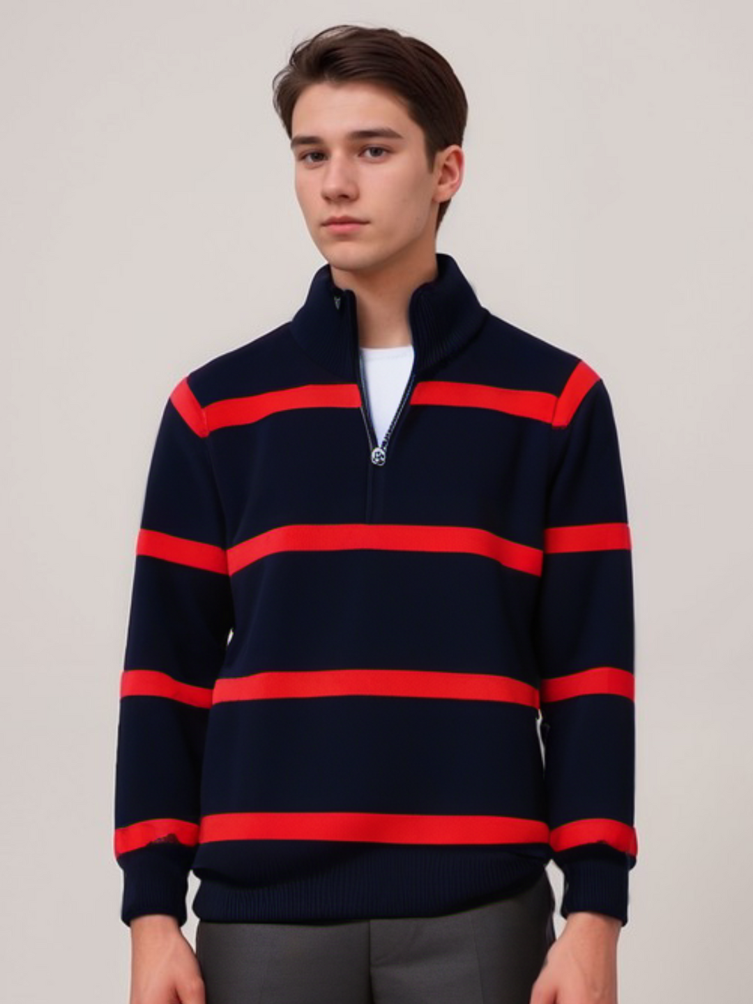 Joel - Sweater met strepen voor heren