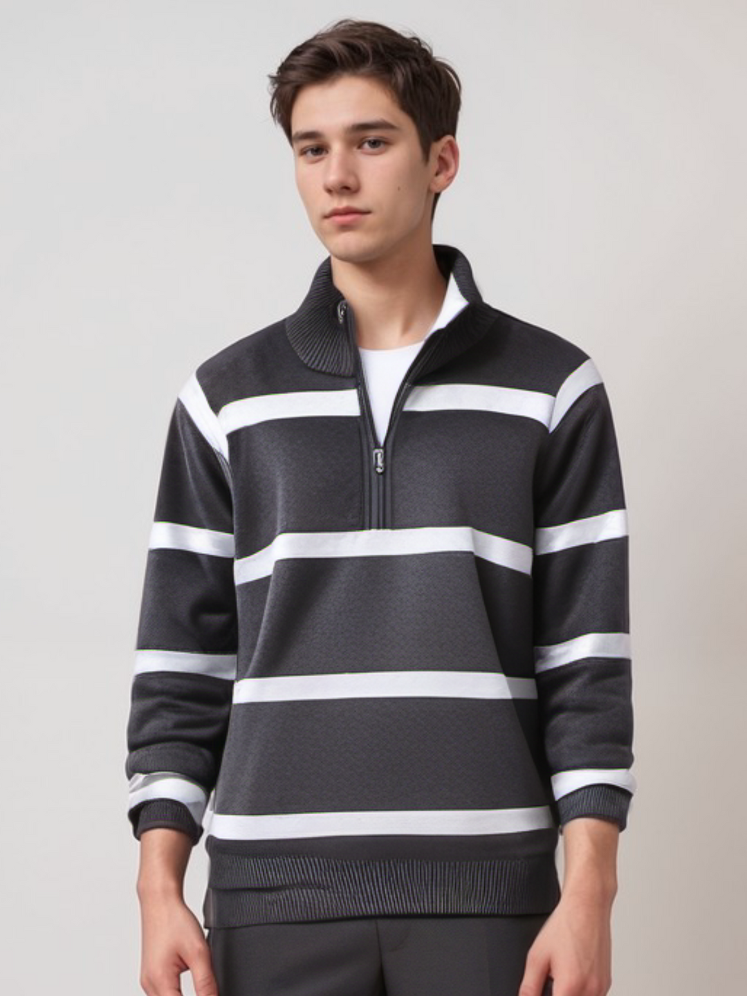 Joel - Sweater met strepen voor heren
