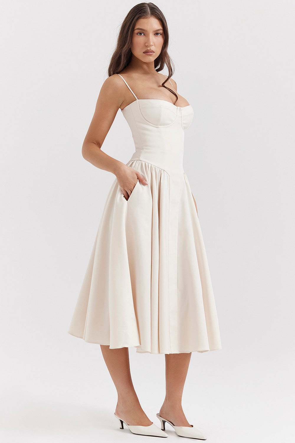 Variant image for Dames Zomerjurk Elegante Korsetstijl Voor Elke Gelegenheid - Evi-1