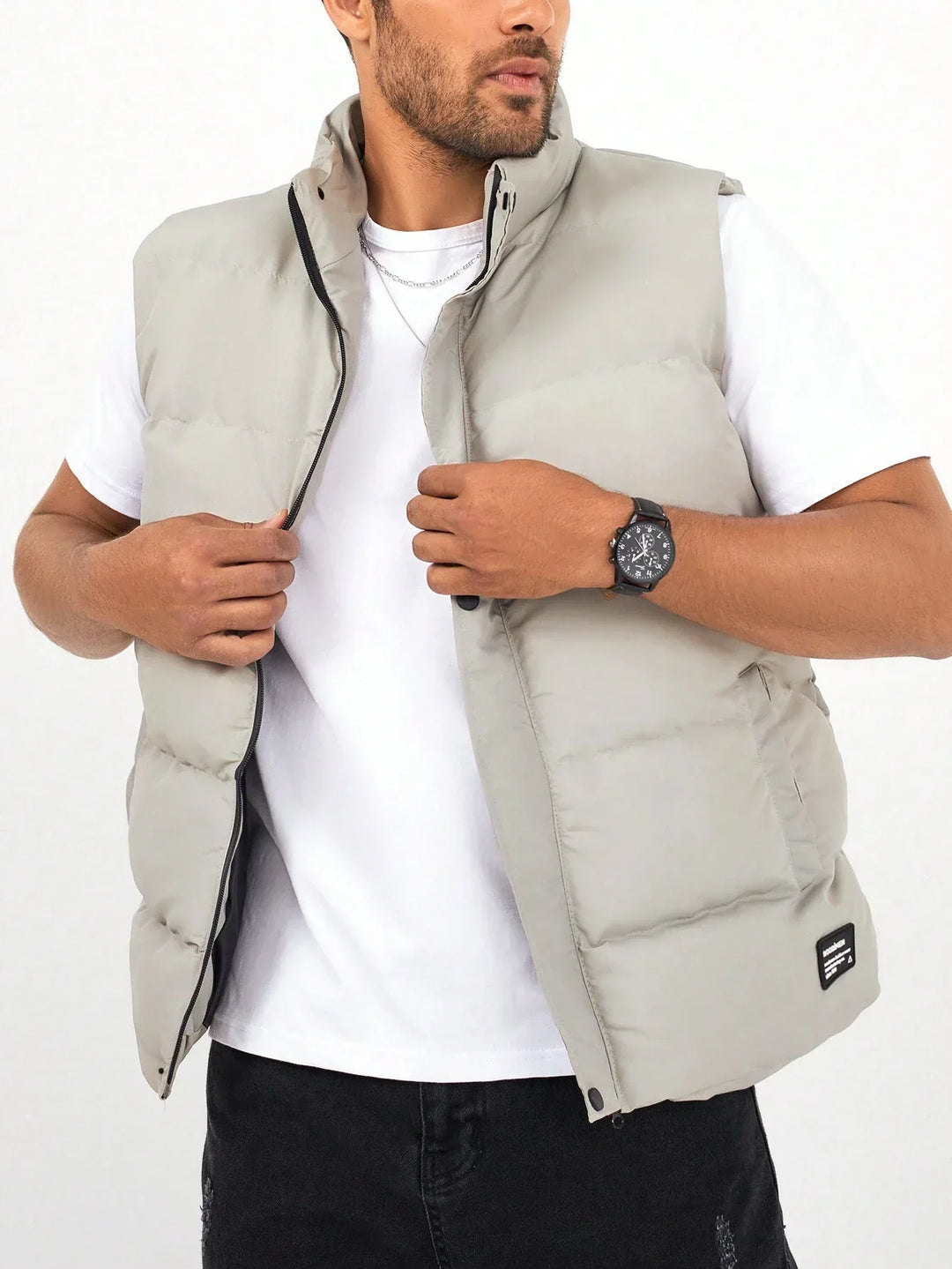 Apolinar - Gewatteerd herengilet met ritssluiting