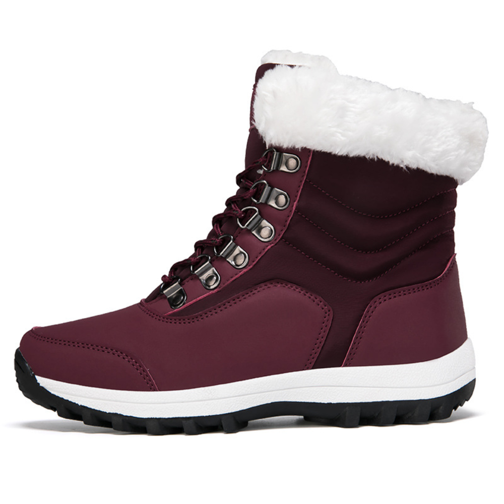 Winterlaarzen dames met antislip zool en geraffineerde details