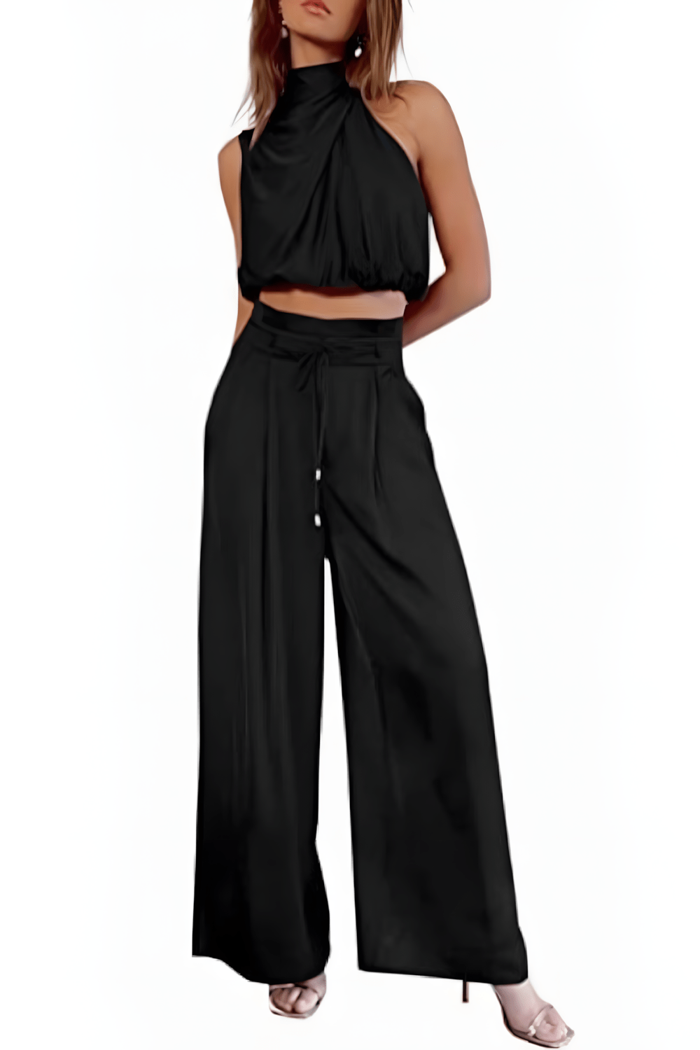 Variant image for Dames Tweedelige Set Mouwloze Top en Wijdvallende Broek - Aurora-7