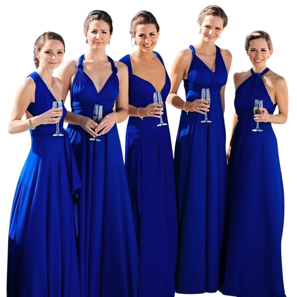 Dames Zwarte Maxi Jurk Elegante V-hals Luxe Stof - Sophie-1