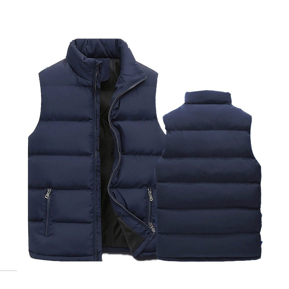 Bodywarmer Heren | Hoge Kraag & Ritssluiting