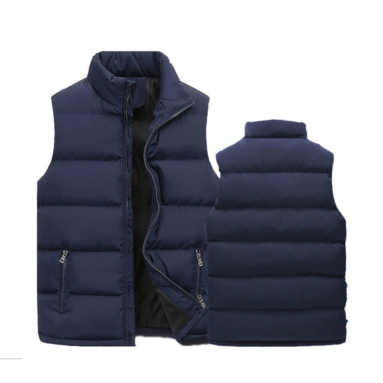 Bodywarmer Heren | Hoge Kraag & Ritssluiting