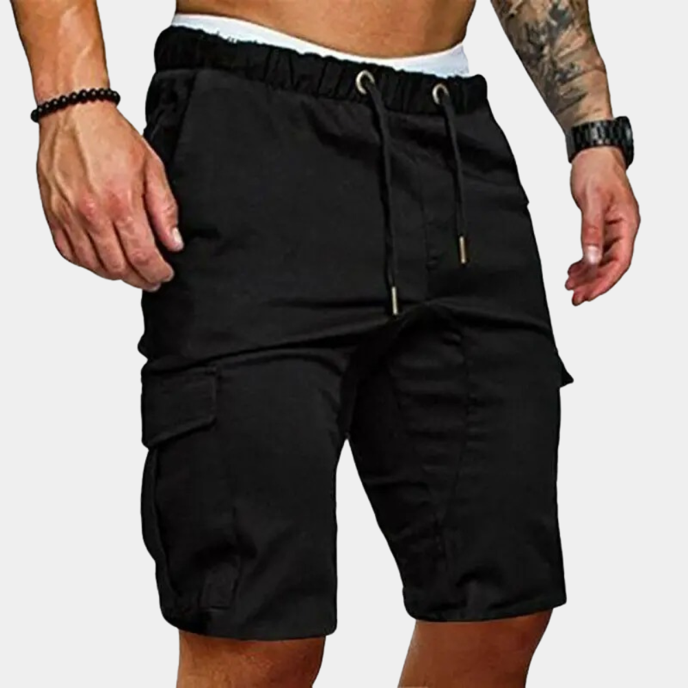 Heren Korte Broek Cargo Stijl met Ritszakken - Bruno-1